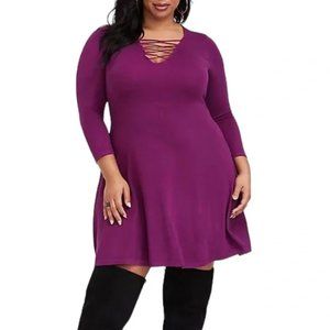 Torrid Cross Front Skater Dress